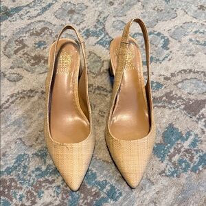 Vince Camuto Beige Slingback Heels